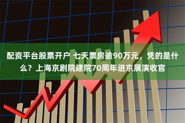 配资平台股票开户 七天票房逾90万元，凭的是什么？上海京剧院建院70周年进京展演收官