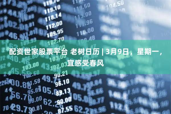 配资世家股票平台 老树日历 | 3月9日，星期一，宜感受春风