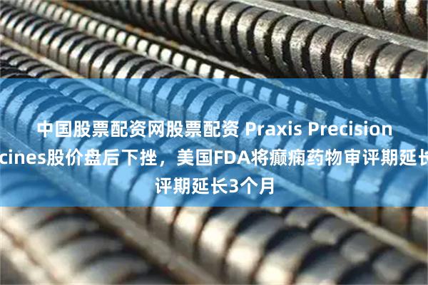 中国股票配资网股票配资 Praxis Precision Medicines股价盘后下挫，美国FDA将癫痫药物审评期延长3个月