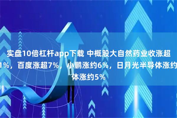实盘10倍杠杆app下载 中概股大自然药业收涨超311%，百度涨超7%，小鹏涨约6%，日月光半导体涨约5%